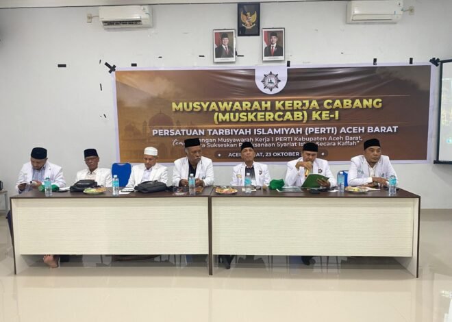 PC PERTI Kabupaten Aceh Barat Gelar Musyawarah Kerja Cabang (MUKERCAB) ke-1