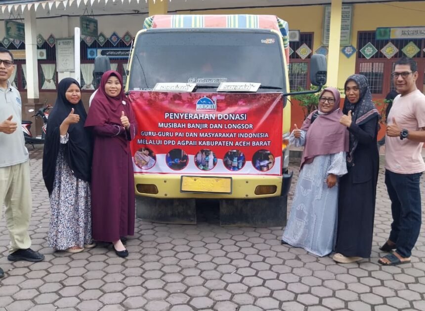 DPD AGPAII Aceh Barat Salurkan Bantuan tahap Pertama ke Kab. Pidie Jaya dan Kab. Bireuen