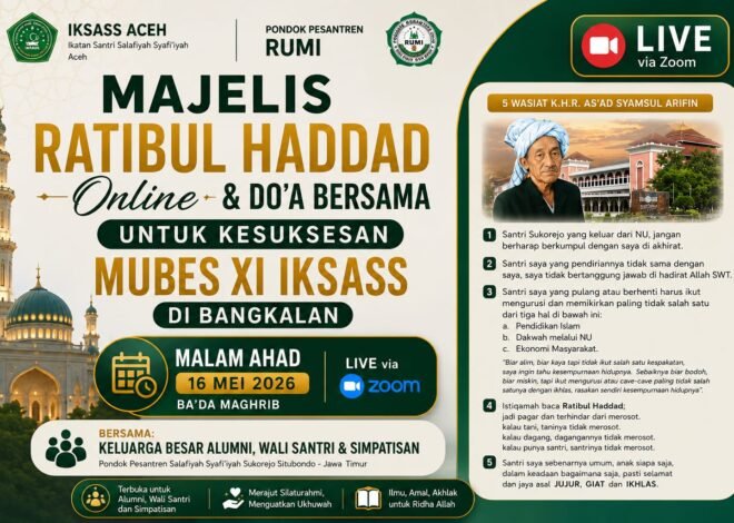 IKSASS Aceh Selenggarakan Do’a Bersama untuk Kesuksesan MUBES XI IKSASS di Bangkalan
