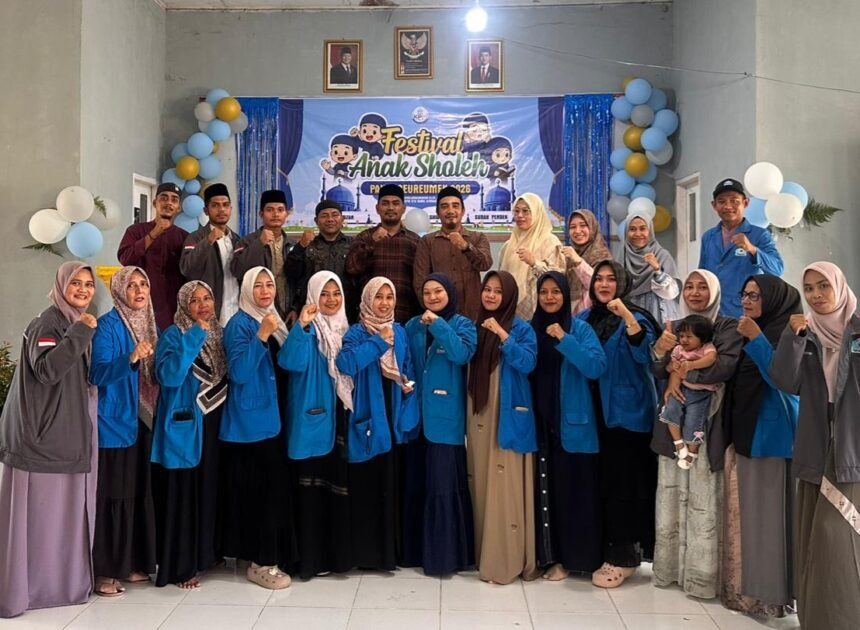 Mahasiswa KPM STAI Darul Hikmah Aceh Barat Sukses Gelar Festival Anak Sholeh di Pante Ceureumen