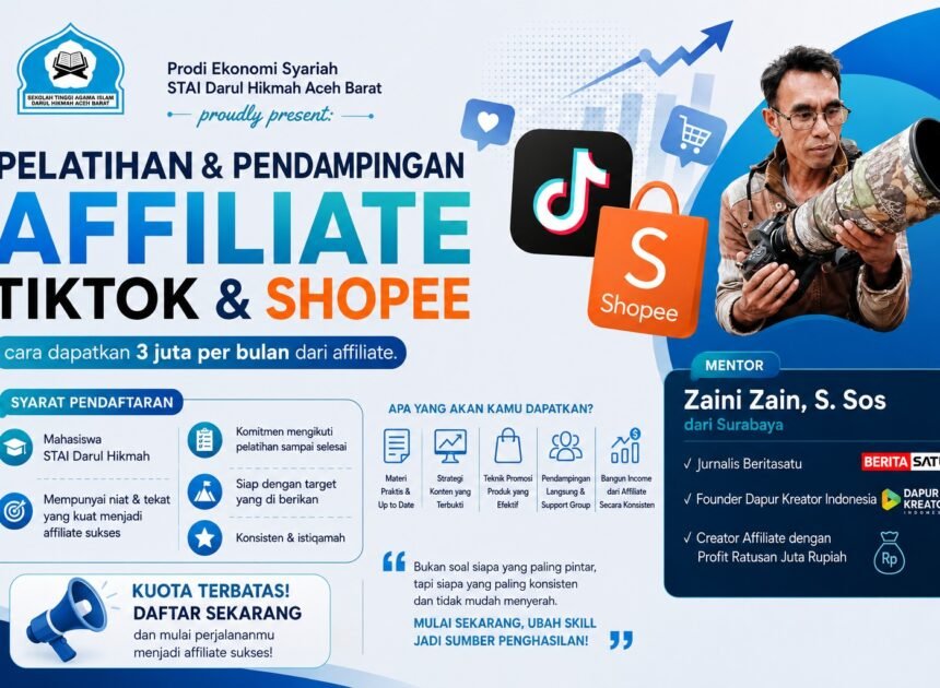 Mahasiswa STAI Darul Hikmah Dibekali Peluang Bisnis Digital melalui Pelatihan Affiliate